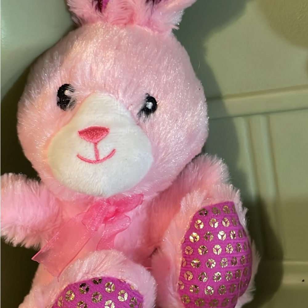 Fuzzy Friends Pink Bunny